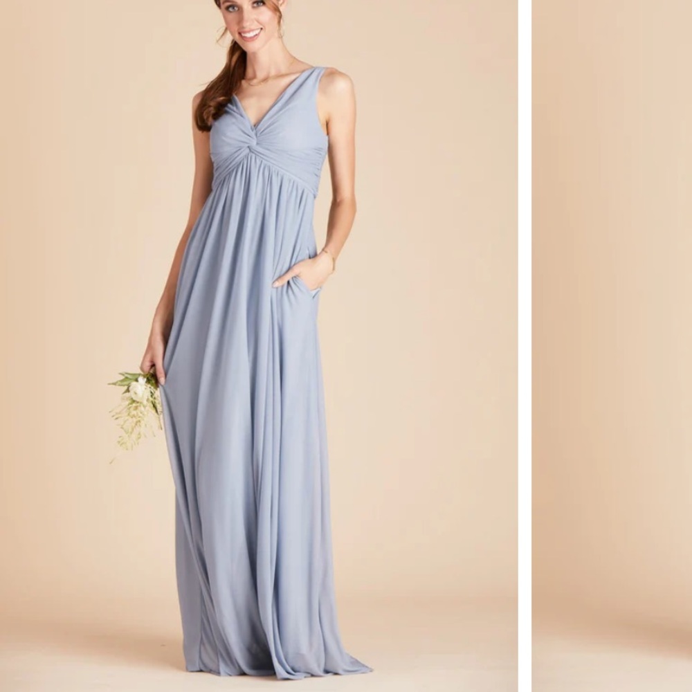 NEW w TAGS Birdy Grey Blue Bridesmaids Dress multiple avail. 1 XS + 4 Small.